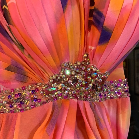 Tony Bowls Strapless Floral Dress - Picture 4 of 6